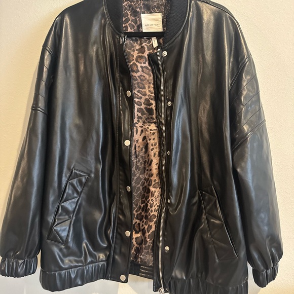 Avec Les Filles Black Bomber Jacket - Picture 6 of 9